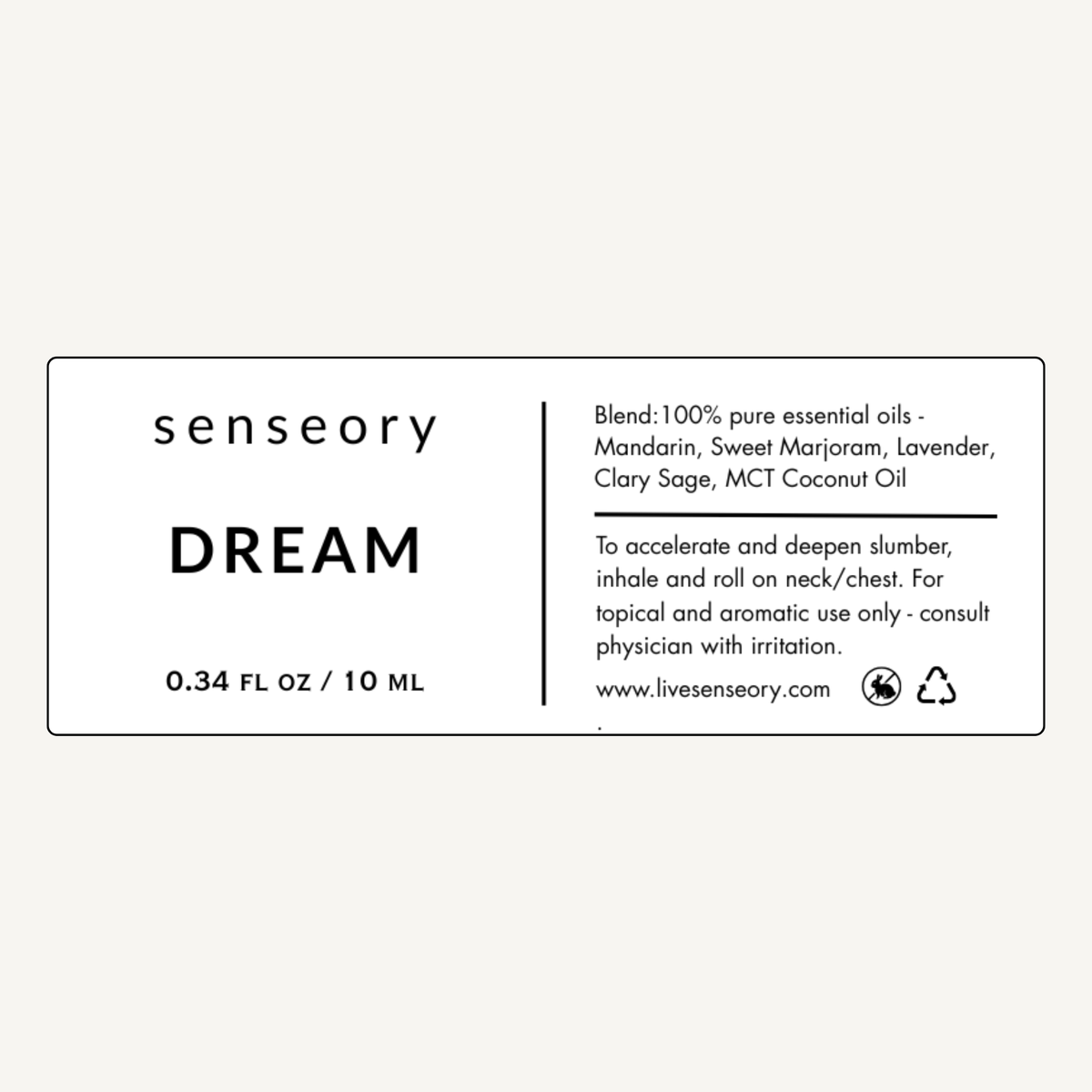 ROLL-ON.  DREAM Essential Oil $25
