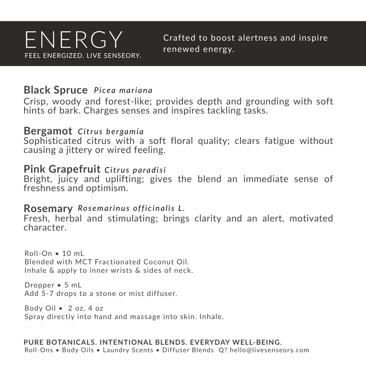 DROPPER.  ENERGY Essential Oil