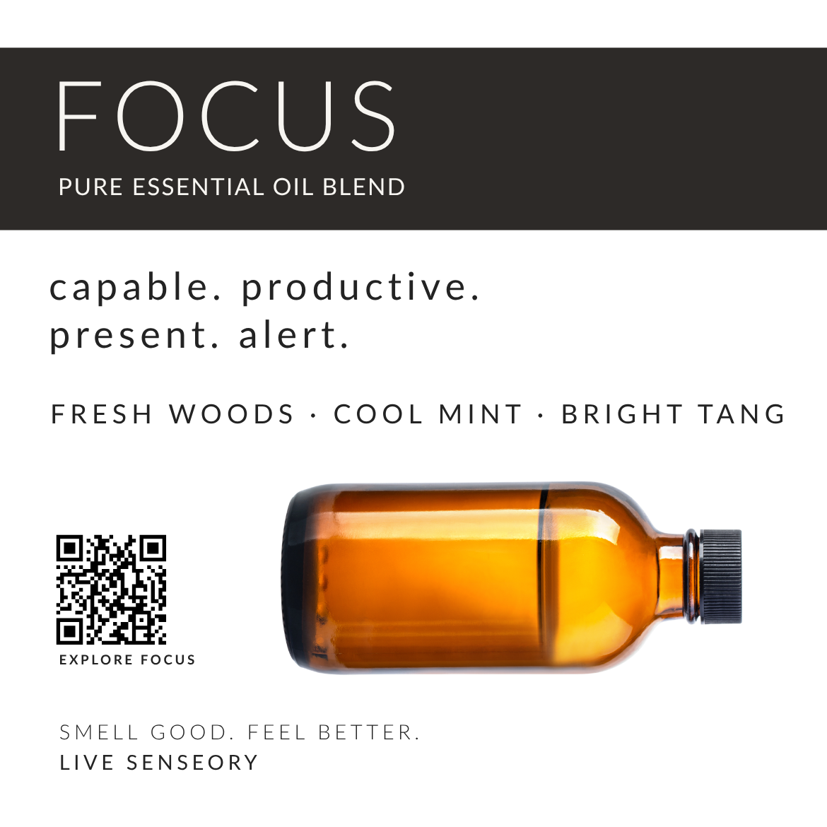 DROPPER.  FOCUS Essential Oil