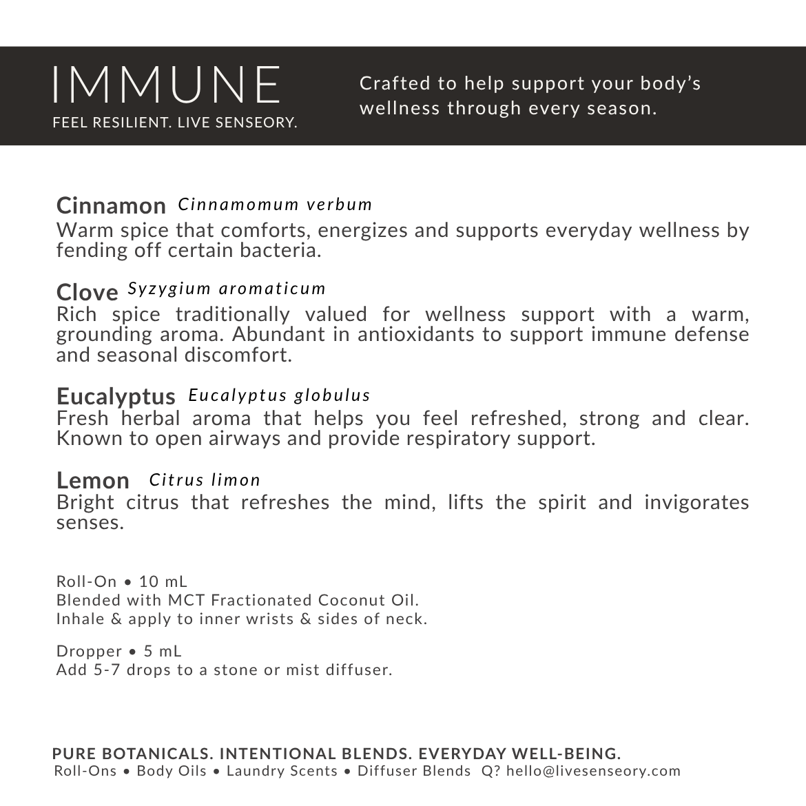 ROLL-ON.  IMMUNE Essential Oil