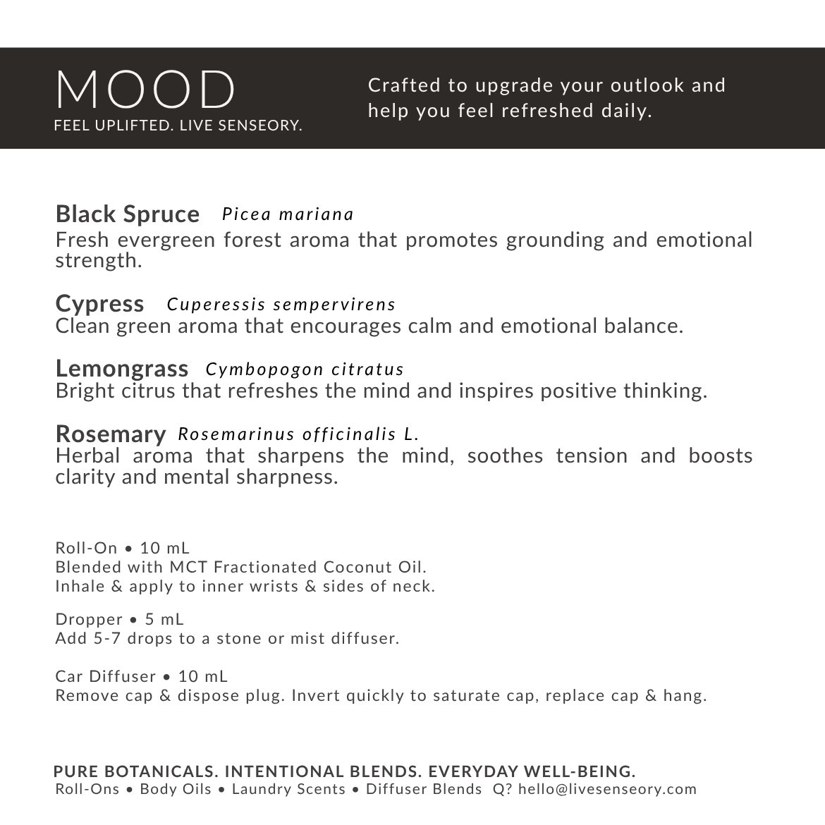 DROPPER.  MOOD Essential Oil