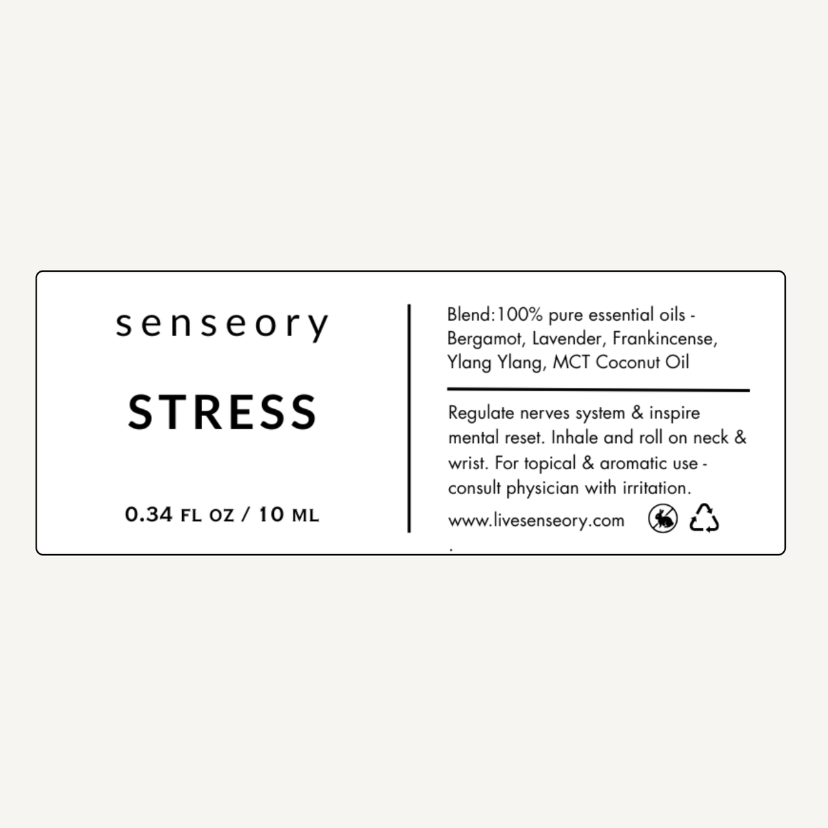 ROLL-ON.  STRESS Essential Oil $25