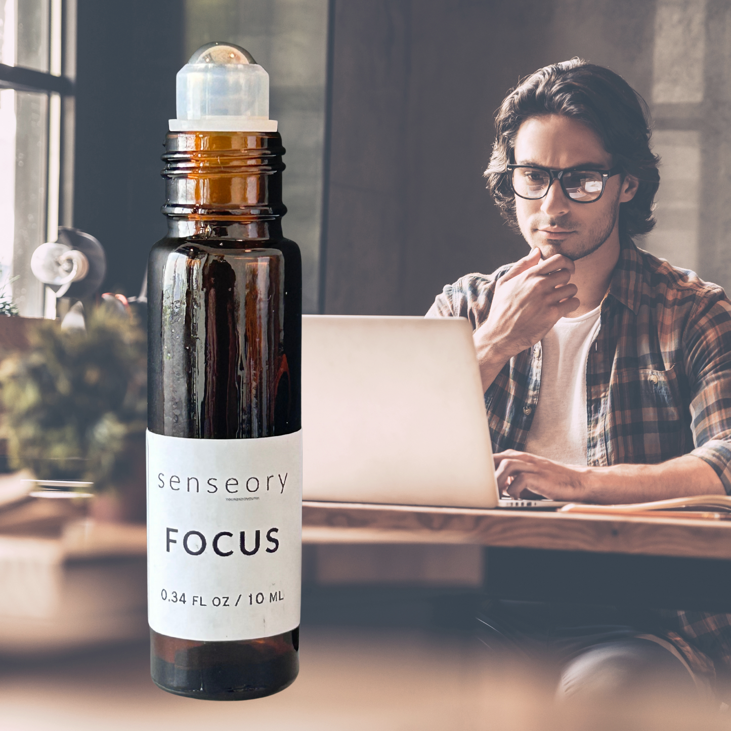 ROLL-ON.  FOCUS Essential Oil $25