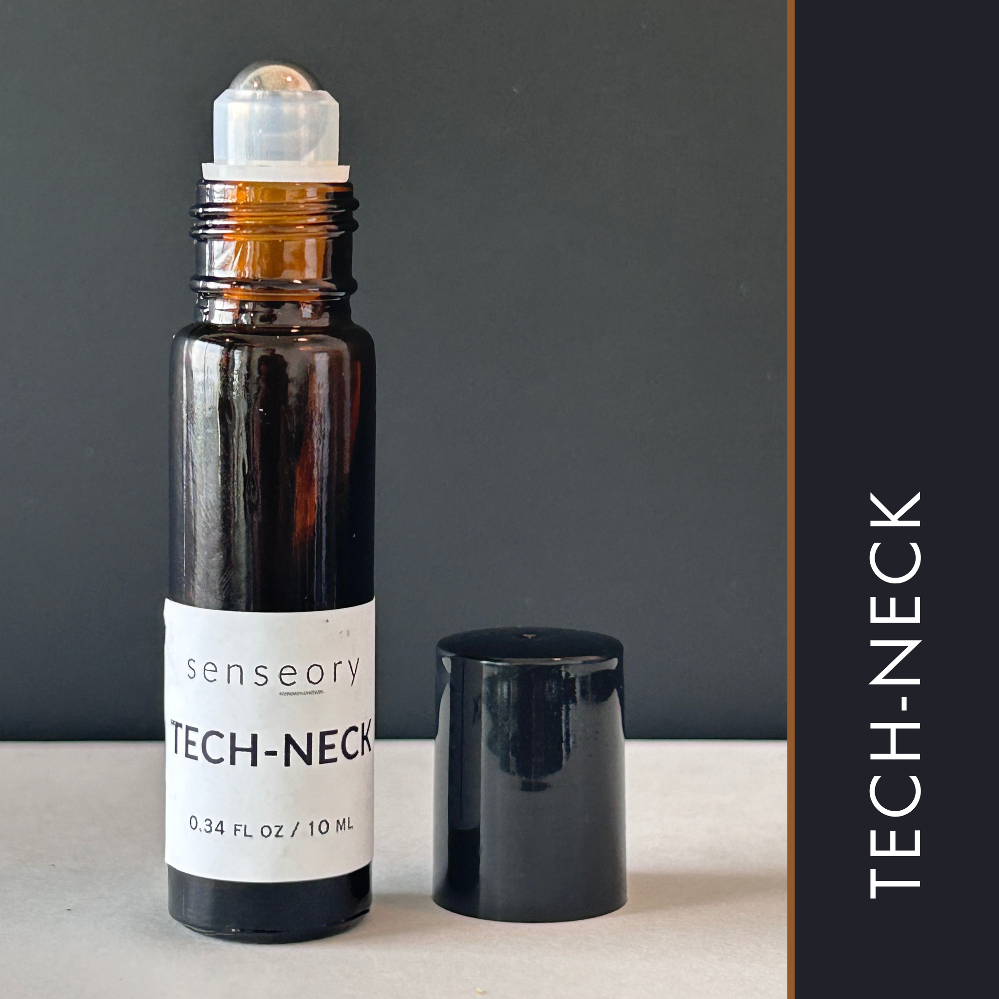 ROLL-ON. Tech-Neck Pain Essential Oil $20 – SENSEORY